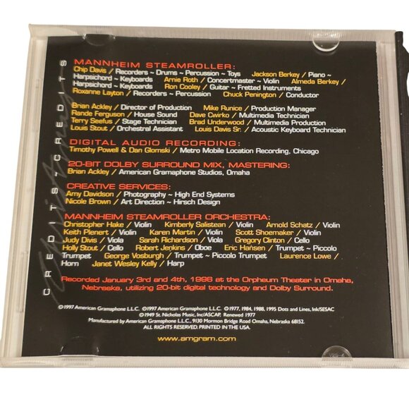 Mannheim Steamroller Christmas Live CD Chip Davis 1997 Holiday Music - Picture 4 of 6
